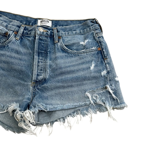 AGOLDE Parker Vintage Fray Cut Off Shorts Women’s Size 29 Swapmeet Distressed - Picture 7 of 11